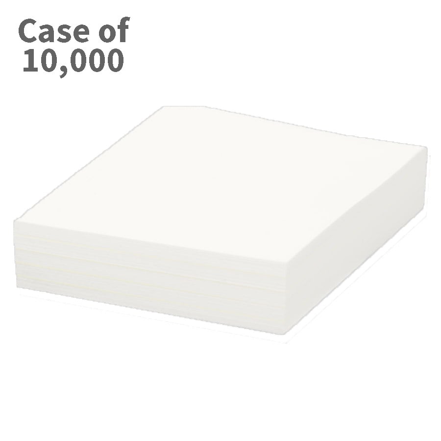 Tabs, White Plastic, 4 Inch (10,000 PK)
