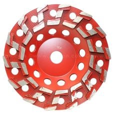 Syntec "S" Segment Cup Wheel, 7 inch, 14 Segment, Non‑Threaded