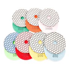 Twin Max Tools Resin Bond Super Premium Dry Polishing Pad for Granite and Marble, 7 inch