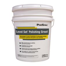 ProSpec Level Set Polishing Grout, Gray, 5 GL