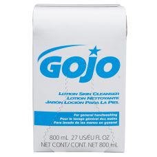 GOJO® Bag‑In‑Box Lotion Skin Cleanser Refill for 800 Series Bag‑in‑Box Dispenser, Floral Scent, 800 mL (12 PK)