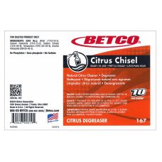 Label, Betco FASTDRAW® Citrus Chisel Non‑Butyl Cleaner and Degreaser