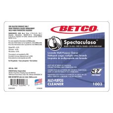 Label, Betco Spectaculoso Lavender Multi‑Purpose Cleaner & Deodorizer