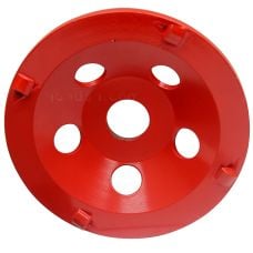 PCD Cup Wheel, 5 Inch, 5/8‑7/8" Arbor, Non‑Threaded