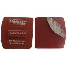 PRO‑MAXX Metal Bond Diamond Tooling for Medium/Soft Concrete, Red, Single Segment