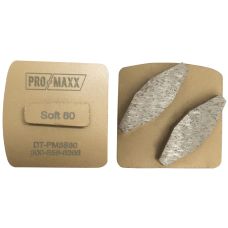 PRO‑MAXX Metal Bond Diamond Tooling for Very‑Hard/Hard Concrete, Gold, Double Segment