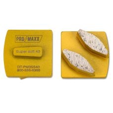 PRO‑MAXX Metal Bond Diamond Tooling for Extremely Hard Concrete, Yellow, Double Segment
