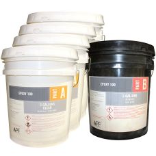 Arizona Polymer Flooring Epoxy 100 Water Based Clear Epoxy, 25 GL Kit