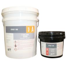 Arizona Polymer Flooring Epoxy 100 Water Based Clear Epoxy, 5 GL Kit (4 GL Part A, 1 GL Part B)