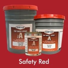 KRETUS Top Shelf® Epoxy Part A, A‑Resin, Safety Red