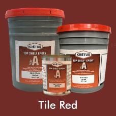 KRETUS Top Shelf® Epoxy Part A, A‑Resin, Tile Red
