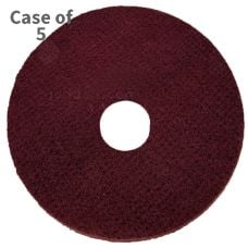 Unitex® Floor Pads, Maroon Conditioning, 3‑Inch Center Hole, 17 Inch (10 PK)