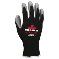 MCR Safety Ultratech 15 Gauge Black/Gray Nylon Coated Gloves