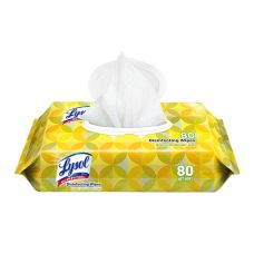 Lysol® Brand Disinfecting Wipes, Flatpack, Lemon and Lime Blossom, 80 Wipes