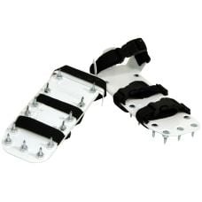 Rigid Steel Spiked Shoes, White Steel