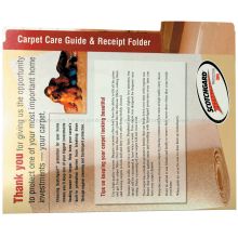 3M™ Scotchgard&#8482 Carpet Care Guide and Receipt Folders