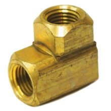 90&deg Female Elbow, 1/4"F x 1/4"F Brass