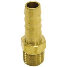 Brass Hose Barb, 3/8"H x 1/4"M (125‑6B)