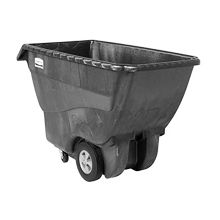 Rubbermaid Structural Foam Tilt Truck, Standard Duty, 3/4 Cubic Yard, Black