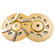 Twin Max Tools Turbo Cup Wheel, 7‑inch, 6 Segment, 7/8 Non‑Threaded