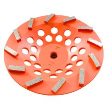 Twin Max Tools Turbo Cup Wheel, 12 Segment, 7 inch, 5/8 Threaded, Soft Bond for Hard Concrete