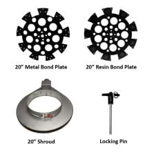 Dynamic Diamond Tooling Toe Kick Package for DDG 1220 "BEAST" Floor Grinder