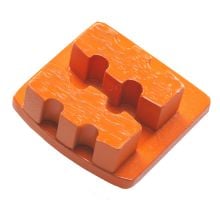 Husqvarna Metal Bond Diamond Tooling, G1413D, Double Segment, Extra Soft Bond for Extra Hard Concrete, 20 Grit (3/PK)