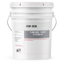 APF Cem‑Seal, WB Build Coat/Sealer, Clear, 5 GL