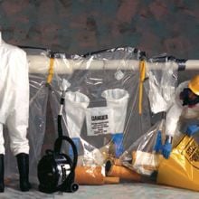 Grayling Asbestos Glove Bags, Avail Extended Run, 54" x 60", 6 mil