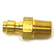 Open Flow Coupler, 1/8"M, Brass