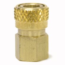 Open Flow Coupler, 1/8"F, Brass