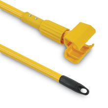 Boardwalk Plastic Jaws Mop Handle for 5 Wide Mop Heads, Aluminum, 1" dia x 60", Yellow