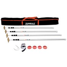 ZipWall® 12' Poles, No Foam Rails, 4‑Pack