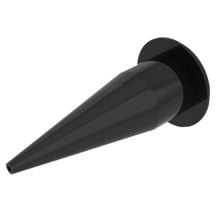 Albion Straight Black Cone Nozzle for B‑Line Sausage Dispensers