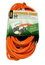 Extension Cord, 50 ft, 16 Gauge