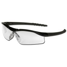 MCR Safety Dallas® Safety Glasses with Polished Black Frame and Clear Lens