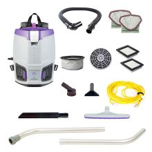 ProTeam GoFit 3 HEPA Backpack Vacuum with Xover Multi‑Surface Tool Kit