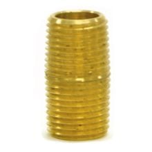 Close Nipple, 1/8"M x 1/8"M, Brass