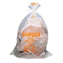 Asbestos Bags, 36x60, 6 Mil, Clear w/Print