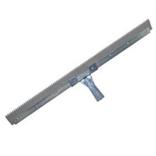 Brush Man Squeegee, Gray, Non‑Marking, Serrated Edge, 24‑inch 