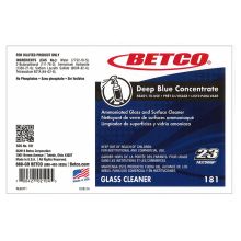 Label, Betco FASTDRAW® Deep Blue Concentrate Glass Cleaner