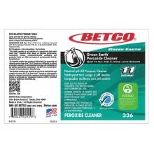 Label, Betco FASTDRAW® Green Earth® Peroxide Cleaner