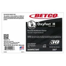 Label, Betco FASTDRAW® OxyFect™ H Peroxide Hospital Disinfectant Cleaner