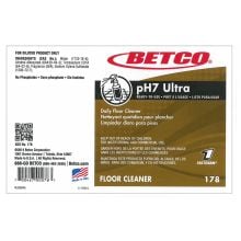 Label, Betco FASTDRAW® pH7 Ultra Daily Floor Cleaner