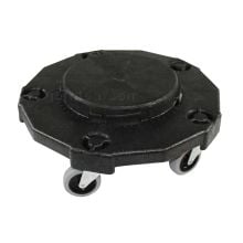 Impact® Gator® Trash Container Dolly, Plastic, Black