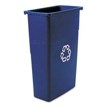 Rubbermaid® Slim Jim® 23‑Gallon Recycling Container, Blue