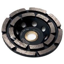 Double Row Cup Wheel, 4 Inch, 5/8‑7/8 Arbor, Non‑Threaded