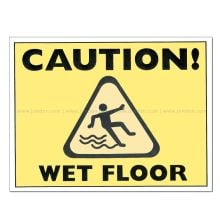 Paper Wet Floor Signs, Disposable (250 PK)