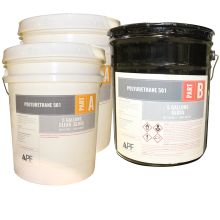 Arizona Polymer Flooring Polyurethane 501 WB, Clear Gloss, 15 GL Kit (10 GL Part A, 5 GL Part B)