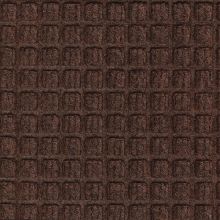 Waterhog™ Fashion Fabric Border Scraper/Wiper Mat, Dark Brown